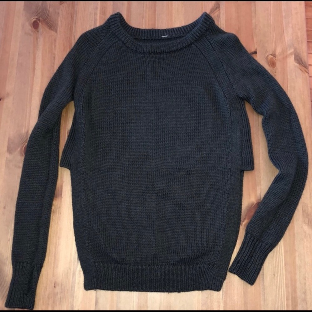 Lululemon Yin to You grey sweater with Marino wool